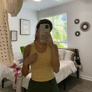 Yellow exercise top